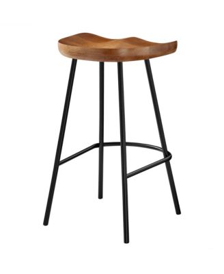 Concord Backless Wood Counter Stools, Set of 2