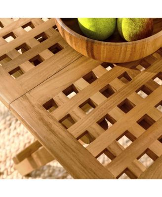 Vienna Outdoor Patio Teak Wood Side Table