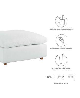 Commix Down Filled Overstuffed Ottoman