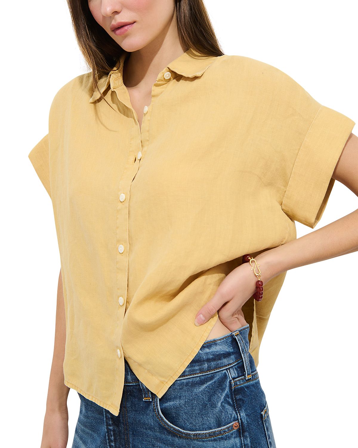 Alex Mill Maddie Linen Blouse