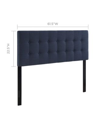 Emily Upholstered Fabric Headboard, Queen