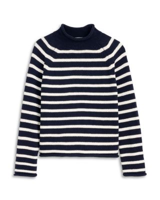 Eastport Striped Roll Neck Sweater