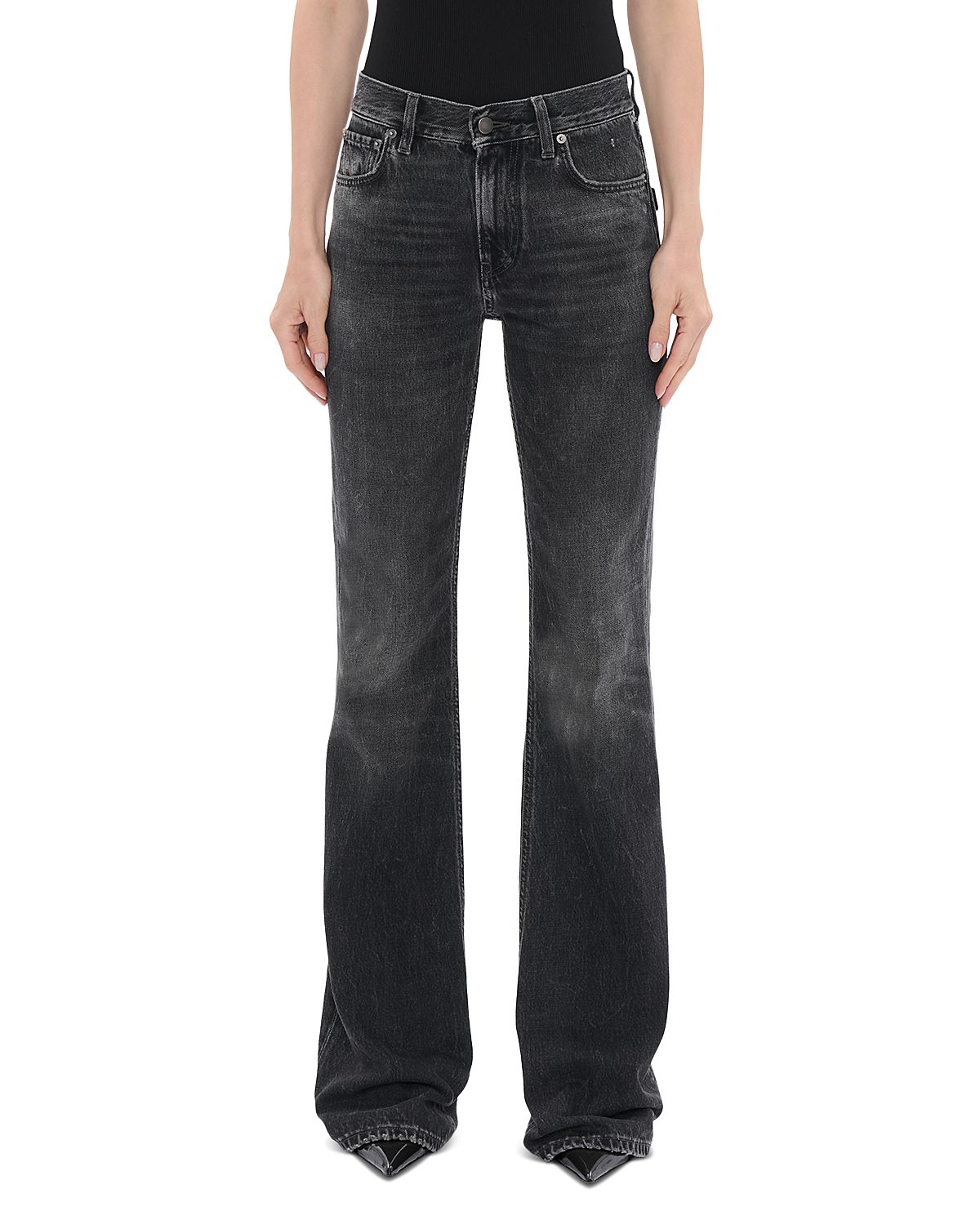 Haikure Flora Mid Rise Flare Leg Jeans