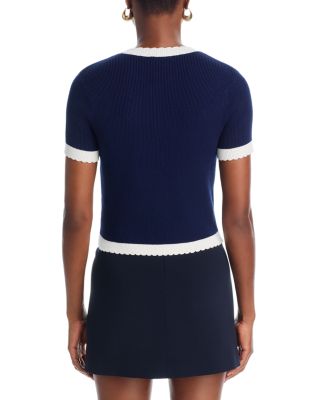 Bennet Rib Knit Short Sleeve Top