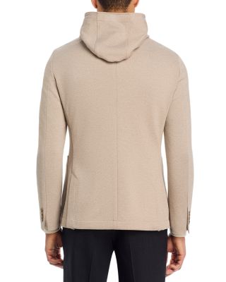 Hanry Slim Fit Jersey Sport Coat with Removable Hood