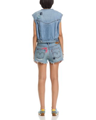 Collarless Shrunken 90's Vest