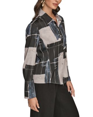 Long Sleeve V Neck Blouse