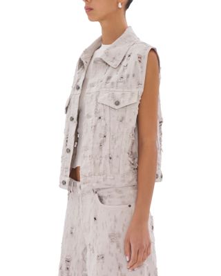 Ryder Bull Destroyed Denim Vest