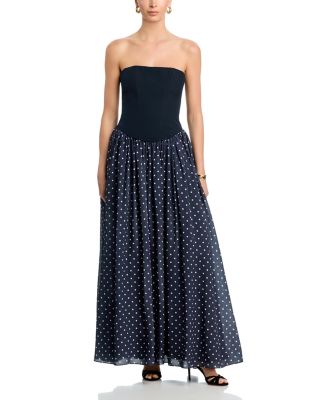 Odette Strapless Corset Combo Maxi Dress