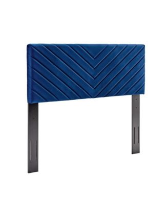 Modway Alyson Angular Channel Tufted Performance Velvet Headboard, Full/Queen