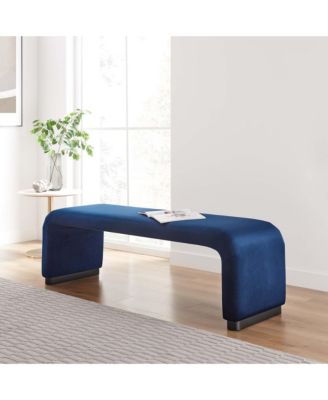 Koda Performance Velvet Waterfall Long Bench