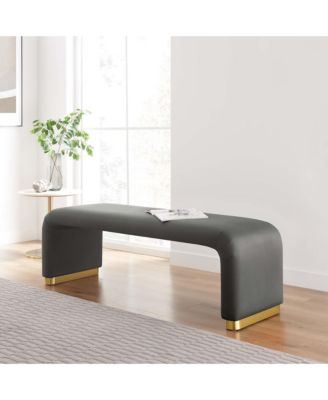 Koda Performance Velvet Waterfall Long Bench