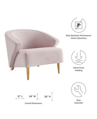  Odyssey Performance Velvet Armchair