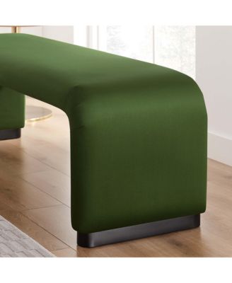 Koda Performance Velvet Waterfall Long Bench