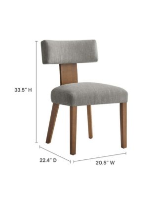  Nalani Fabric Upholstered Dining Chairs, Set of 2