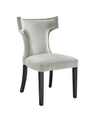  Curve Performance Velvet Dining Chairs, Set of 2