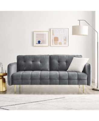  Cameron Tufted Performance Velvet Sofa