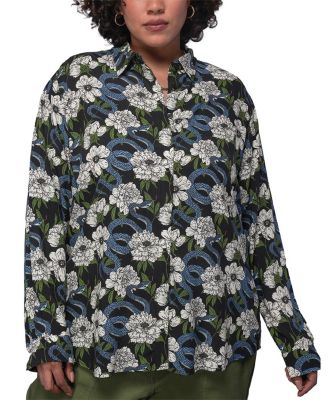  Plus The Empower Long Sleeve Button Up Shirt