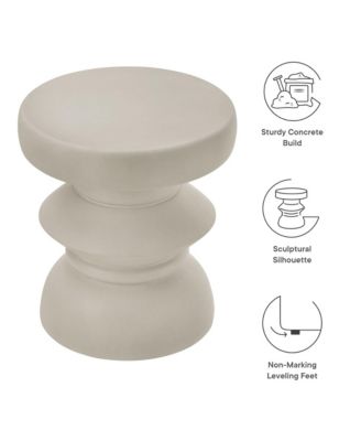  Terza Indoor - Outdoor Patio Concrete Side Table