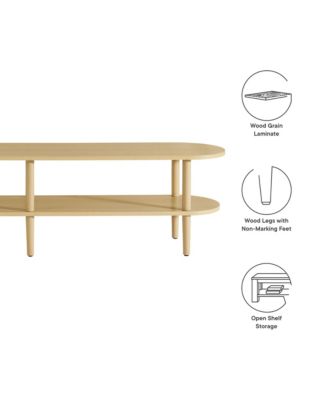  Torus Oval Wood TV Stand