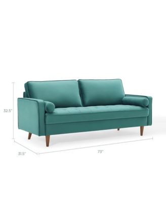  Valour Performance Velvet Sofa