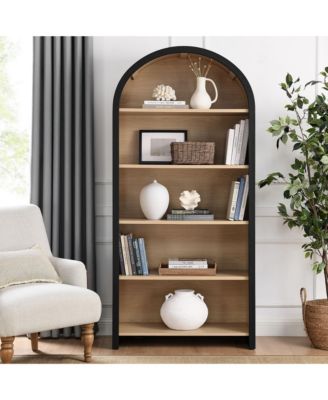  Evie Arched Wide Bookcase Display Cabinet