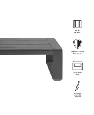  Lirienne Outdoor Patio Aluminum Coffee Table