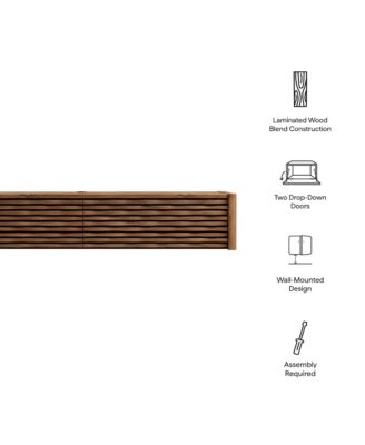  Emric Wave 71" Wall-Mounted TV Cabinet