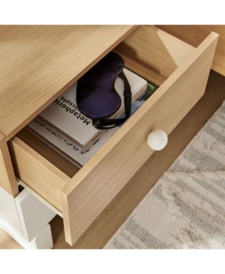  Nolia 2-Drawer Color Block Nightstand
