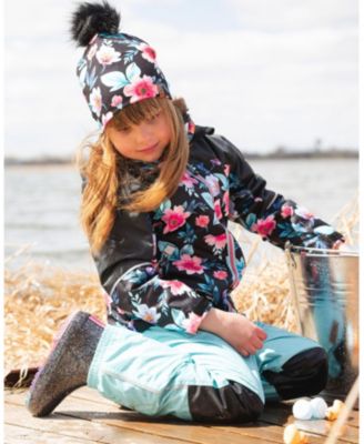  Girls' Stretch Jersey Hat Flowers with Pompom - Little Kid, Big Kid