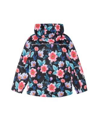  Girls' 3-in-1 Two-Piece Flowers Mid-Season Inner Jacket Outerwear Set - Big Kid