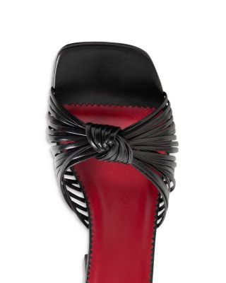 Women's Annet Knotted Multi Strap Leather Slide Sandals 