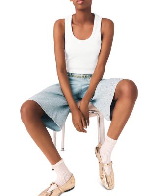 Ipyros Rhinestone Bermuda Shorts