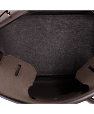 Birkin 30 Handbag Grey Epsom with Gold Hardware