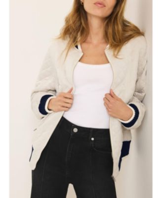  Women's Quilted Bomber Jacket