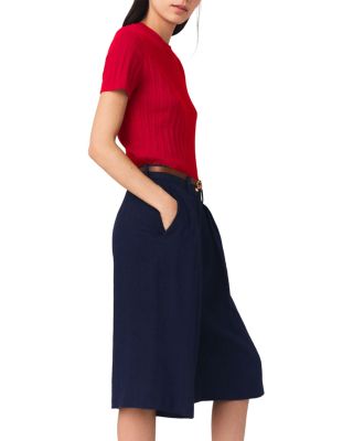 Icailly Linen Blend Bermuda Shorts