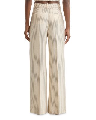 Pinstripe Wide Leg Pants