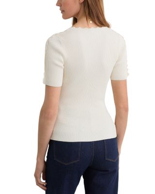 Marcy Scalloped Edge Top
