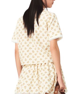 Printed Croquet Trim Shirt