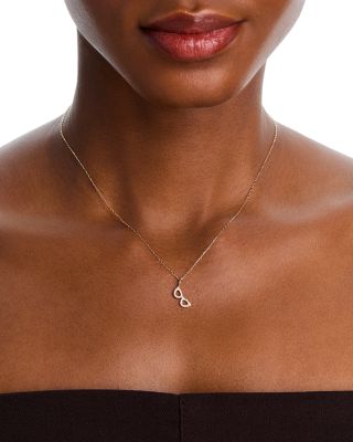 14K Yellow Gold Diamond Sunglasses Pendant Necklace. 15-16"