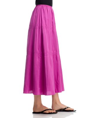 Smocked Tiered Skirt