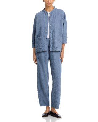 Mandarin Collar Shirt Jacket