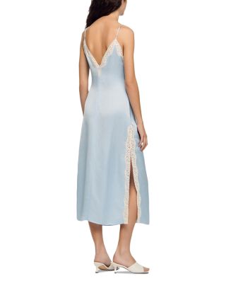 Gaiana Satin Effect Lace Dress