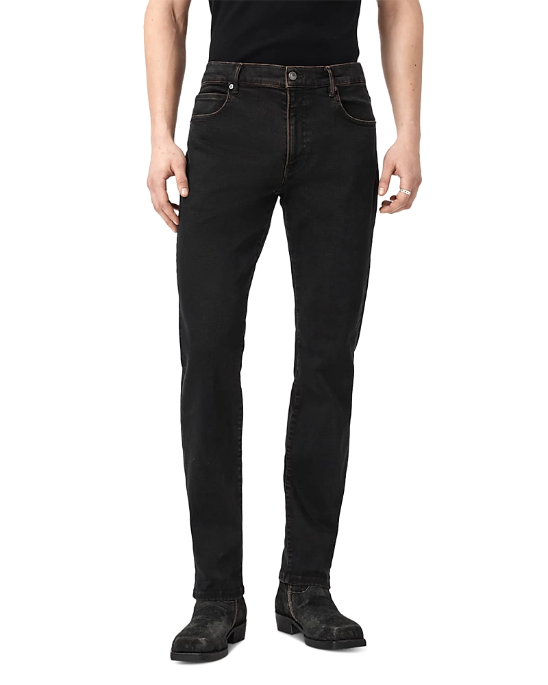 Allsaints Sid Skinny Fit Ultra Jeans in Overdyed Brown