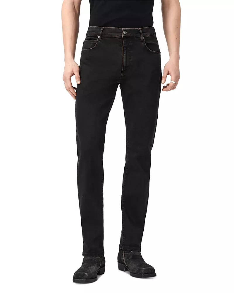 Allsaints Sid Skinny Fit Ultra Jeans in Overdyed Brown