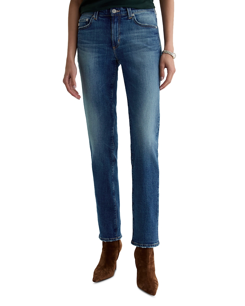 Ag Sandra Low Rise Straight Jeans in 10 Years Illiad