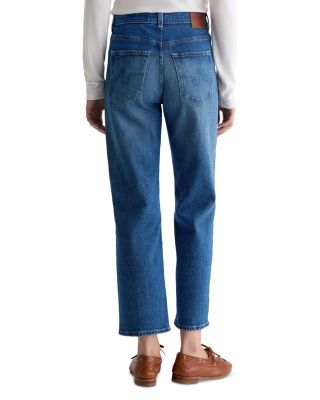 Brinley Crop Mid Rise Straight Jeans in Owens Valley