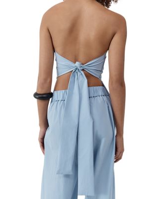 Strapless Tie Back Top