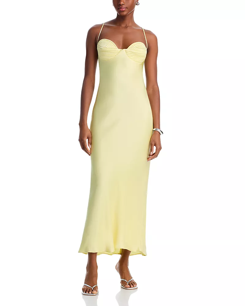 Bardot Devin Satin Maxi Dress