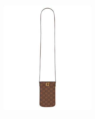 Lady Monogram Leather Phone Crossbody